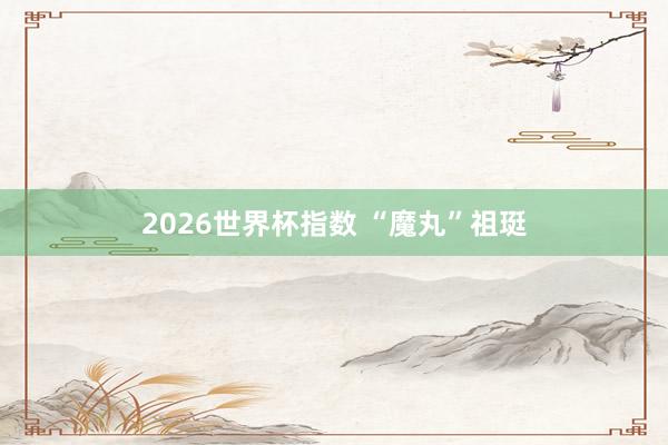 2026世界杯指数 “魔丸”祖珽