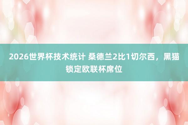 2026世界杯技术统计 桑德兰2比1切尔西，黑猫锁定欧联杯席位