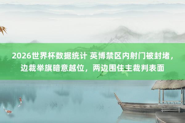 2026世界杯数据统计 英博禁区内射门被封堵，边裁举旗暗意越位，两边围住主裁判表面