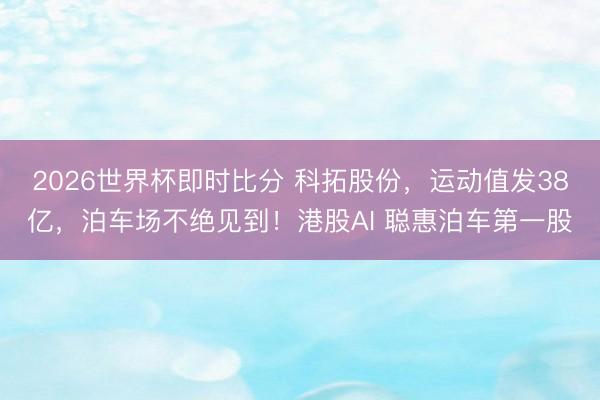2026世界杯即时比分 科拓股份，运动值发38亿，泊车场不绝见到！港股AI 聪惠泊车第一股